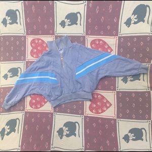 Fashion Nova Cropped Athletic Zip Sweatshirt